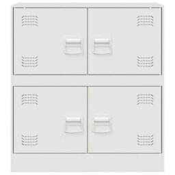 Vidaxl Sideboard White 67X39X73 Cm Steel - thumbnail 6