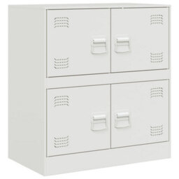 Vidaxl Sideboard White 67X39X73 Cm Steel - thumbnail 2