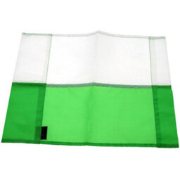 Precision Single All Weather Football Corner Flag - Emerald Green & White - Outdoor Poly - thumbnail 1