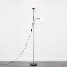 Valuelights Mozz Silver Mother And Child Floor Lamp With Warm White Bulbs - thumbnail 3