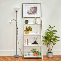 Valuelights Mozz Silver Mother And Child Floor Lamp With Warm White Bulbs - thumbnail 2