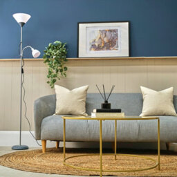 Valuelights Mozz Silver Mother And Child Floor Lamp With Warm White Bulbs - thumbnail 8