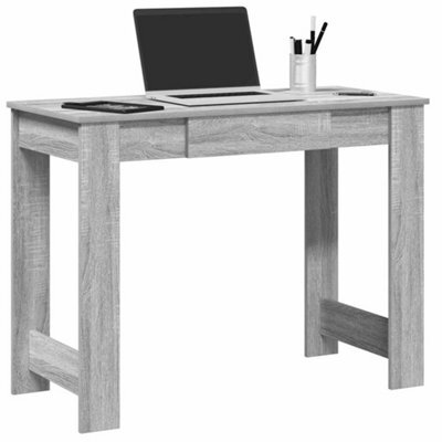 Berkfield Desk Grey Sonoma 100X45X75 Cm Engineered Wood - image 1