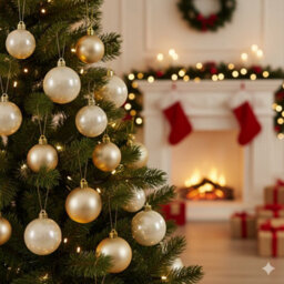 Decoris 2X 30 Pearl Gold Baubles Christmas Tree Decorations Shatterproof - thumbnail 4