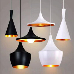 Ledsone Industrial Pendant Light, Retro Ceiling Lighting White Metal Lamp Shade With E27 Base,pendant Ceiling Light - thumbnail 8