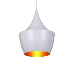 Ledsone Industrial Pendant Light, Retro Ceiling Lighting White Metal Lamp Shade With E27 Base,pendant Ceiling Light - thumbnail 7