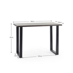 Oakham Premium Huxford 140Cm Dark Oak Bar Table - thumbnail 4