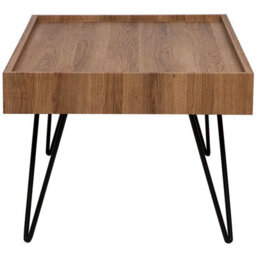 Beliani Coffee Table, Brown Wood-Effect Mdf Top With Iron Hairpin Legs, 100 X 60 X 43 Cm - thumbnail 5