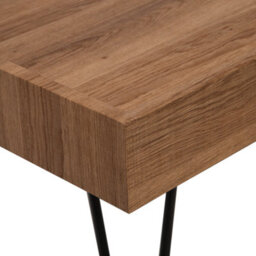 Beliani Coffee Table, Brown Wood-Effect Mdf Top With Iron Hairpin Legs, 100 X 60 X 43 Cm - thumbnail 6