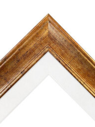 Frames By Post Scandi Gold Frame With White Mount For Image Size A3 - thumbnail 3