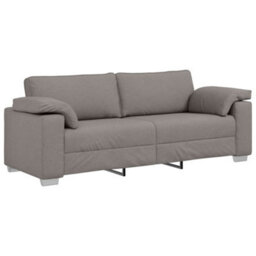 Vidaxl Sofa With Cushion Taupe 219 X 77 X 82 Cm Fabric - thumbnail 2