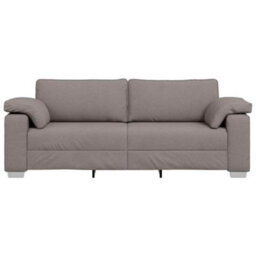 Vidaxl Sofa With Cushion Taupe 219 X 77 X 82 Cm Fabric - thumbnail 5