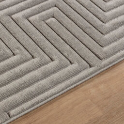 Livabliss Le Mans-Modern Grey 3D High & Low Pile Textured In- & Outdoor Rug 160 X 220 Cm Easy Care, Non Shedding - thumbnail 3
