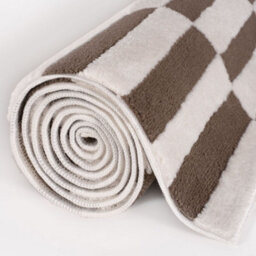 The Rugs Loft Taupe And Ivory Striped Living Room Area Rug And Runners Soft Pile - thumbnail 8
