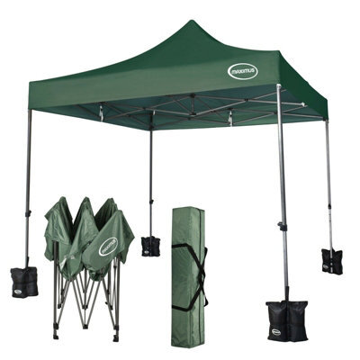 Mcc Direct Maximus 3X3 Heavy Duty Pop Up Green Gazebo Ns