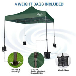 Mcc Direct Maximus 3X3 Heavy Duty Pop Up Green Gazebo Ns - thumbnail 2