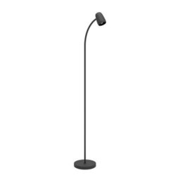Eglo Carlo Modern Steel Flexible Floor Lamp, Black - thumbnail 2