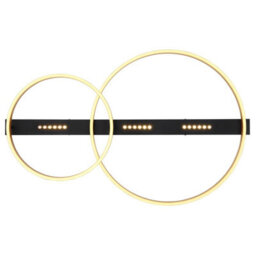 Luminosa Lighting Luminosa Luffy 93X59Cm Integrated Led Semi Flush Ceiling Light Matt Black Led 3000K - thumbnail 4
