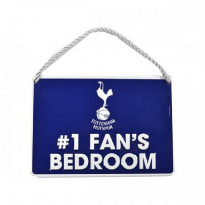 Tottenham Hotspur Fc 1 Fans Bedroom Door Sign Navy/white (One Size) - image 1