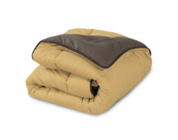 SleepyNights 7.5 Box Stitching Reversible Coverless Polycotton Duvet Sand And Charcoal Single - thumbnail 5