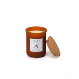 Aroma Naturals Bergamot, Pear Scented Candle -Amber Glass With Cork Lid - thumbnail 2