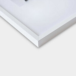 Nielsen C2 Polished White Aluminium Picture Frame 60X80Cm - With Float Glass And Push/turn Clips - thumbnail 2