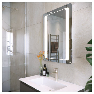 RAK Ceramics Rak Tanzanite 600X800mm Rectangular Illuminated Bathroom Mirror With Touch Sensor & Demister Pad, Ip44 Rated - image 1
