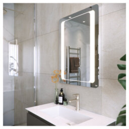 RAK Ceramics Rak Tanzanite 600X800mm Rectangular Illuminated Bathroom Mirror With Touch Sensor & Demister Pad, Ip44 Rated