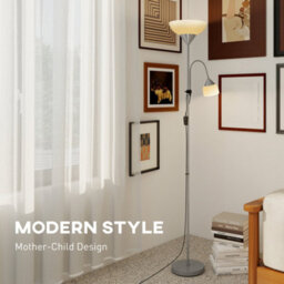 Wyld Haus Nokave Metal Silver Led Uplighter Floor Lamp With Adjustable Gooseneck And Colour Temperature Options - thumbnail 5
