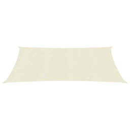 Berkfield Sunshade Sail 160 G/m2 Cream 2X3 M Hdpe - thumbnail 2
