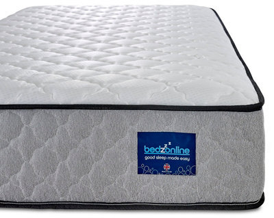 Bedzonline Cool-Touch Hybrid Memory Foam & Spring Mattress, 20Cm Thick, 3Ft Single (90X190Cm) - image 1