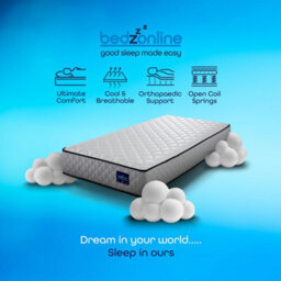 Bedzonline Cool-Touch Hybrid Memory Foam & Spring Mattress, 20Cm Thick, 3Ft Single (90X190Cm) - thumbnail 3