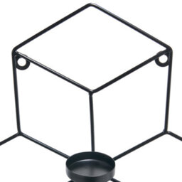 Beliani Wall Candle Holder Tarouca 31 Cm Metal Black - thumbnail 5
