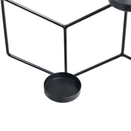 Beliani Wall Candle Holder Tarouca 31 Cm Metal Black - thumbnail 6