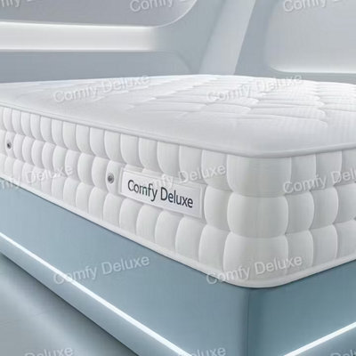 Comfy Deluxe Arlo 1000 Pocket Mattress 5Ft Kingsize  - Soft Firmness - image 1