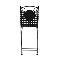 Charles Bentley Mosaic Bistro Set For Two Garden & Outdoor Dining  - Black - thumbnail 9