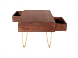 Worcester Dark Gold Rectangular Coffee Table With Drawer - thumbnail 6