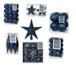 Premier Decorations Limited Deep Blue Christmas Tree Star Topper Plastic Blue Glitter Tree Decoration 20Cm - thumbnail 4