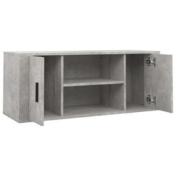Vidaxl Tv Cabinet Concrete Grey 100X35X40 Cm Engineered Wood - thumbnail 4