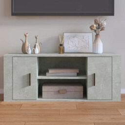 Vidaxl Tv Cabinet Concrete Grey 100X35X40 Cm Engineered Wood