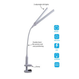 Double Tube Led Lamp With Clamp - Brightness Adjustment - Sewing Online So1340 - thumbnail 2