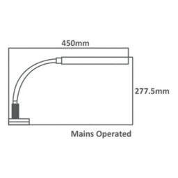 Double Tube Led Lamp With Clamp - Brightness Adjustment - Sewing Online So1340 - thumbnail 3