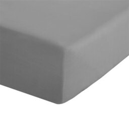 Catherine Lansfield Bedroom Easy Iron Percale Combed Fitted Sheet 25Cm Depth Grey - thumbnail 1