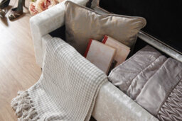 Gfw Verona Crushed Velvet Storage Ottoman Bench Oyster - thumbnail 5