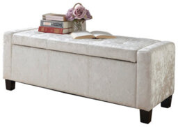 Gfw Verona Crushed Velvet Storage Ottoman Bench Oyster - thumbnail 6