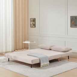 Furniturebox Uk Bobby Pale Pink Velvet Double Folding Sofa Bed - thumbnail 4