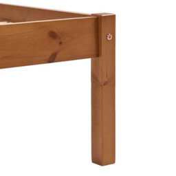 Berkfield Bed Frame Honey Brown Solid Pine Wood 100X200 Cm - thumbnail 6