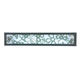 Luminosa Lighting Luminosa Euphoria Wall Lamp 1 Light T5 Medium Bar, Polished Chrome/opal White Glass, Not Led/cfl Compatible