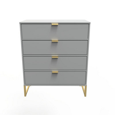 Tamworth 4 Drawer Chest Of Drawers In Dusk Grey (Ready Assembled) - image 1