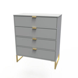 Tamworth 4 Drawer Chest Of Drawers In Dusk Grey (Ready Assembled) - thumbnail 6